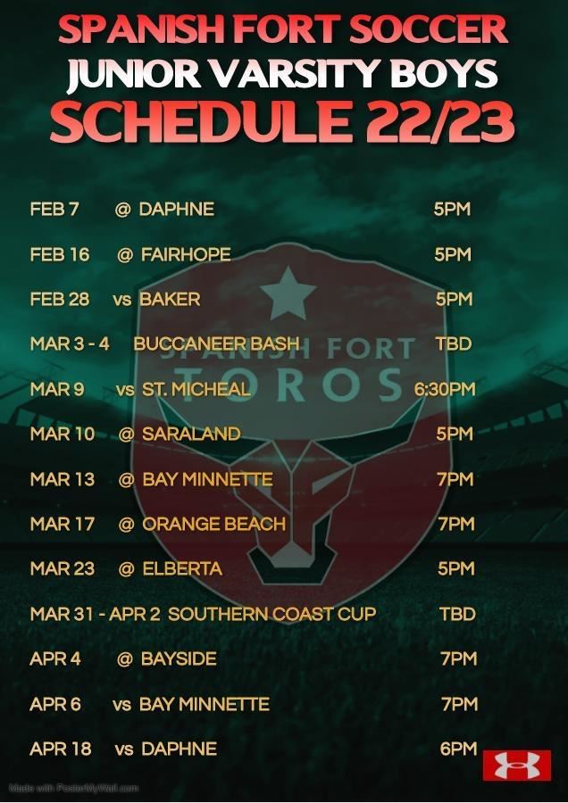 JV Schedule